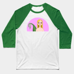 Mermaid with golden hair Baseball T-Shirt